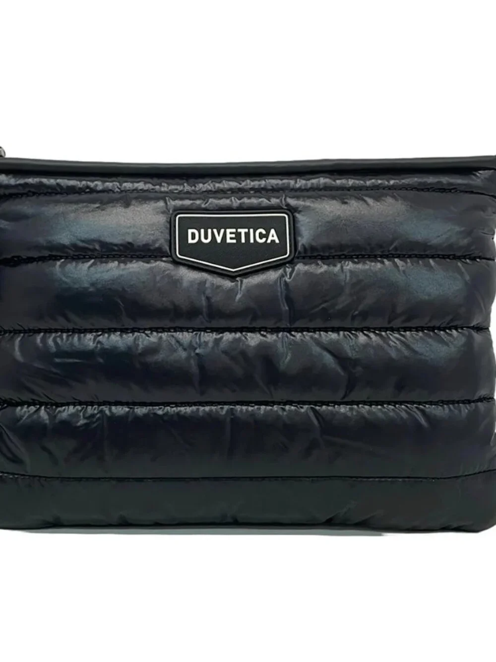 DUVETICA Black Nylon Clutch Bag